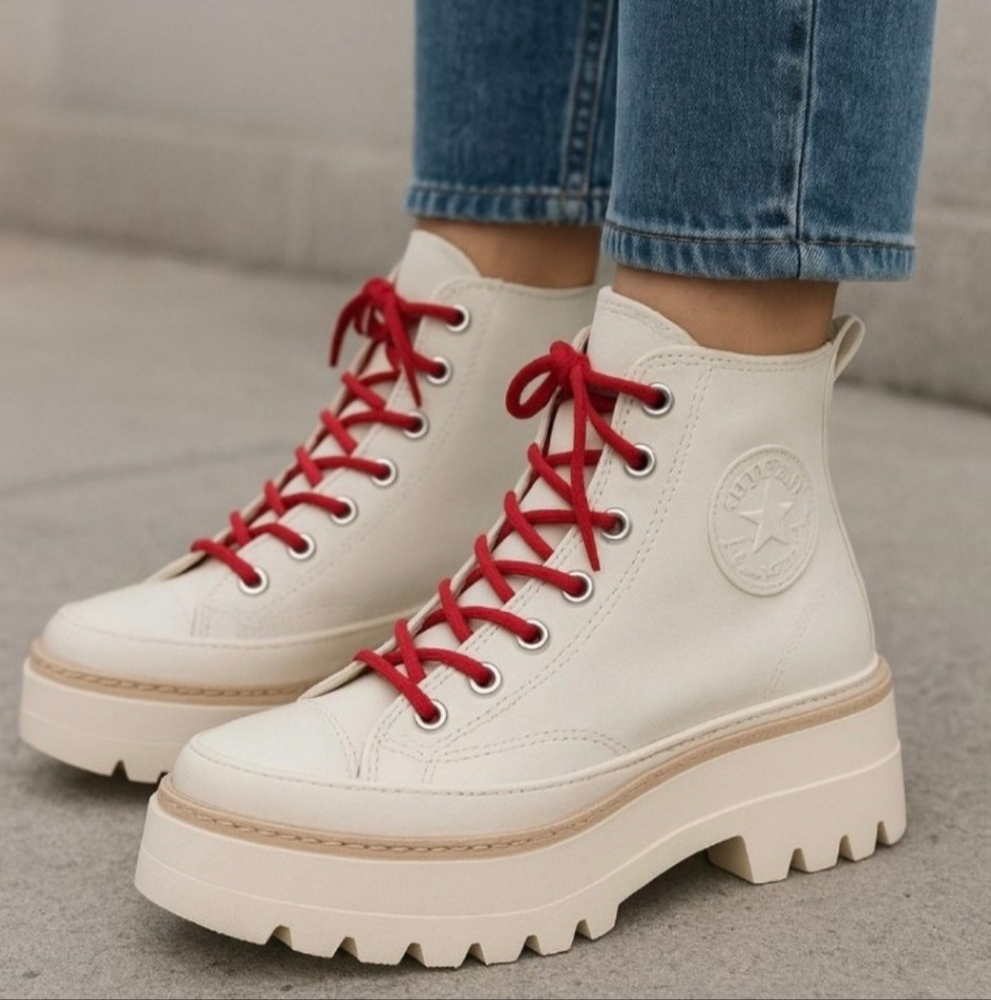 Converse Chuck Taylor, Crafted Boot (Unisex) EGRET, Size Women's 9.5 /  Men's 8. - Picture 3 of 14